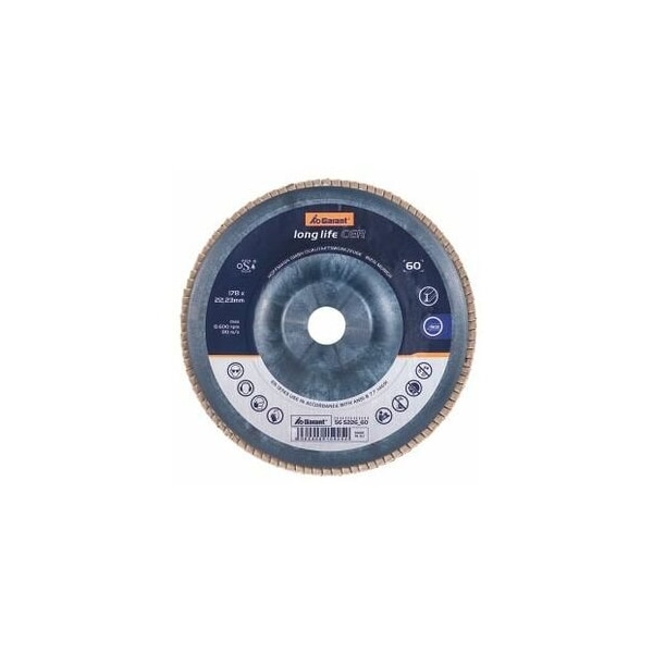 Garant Ceramic Flap Disc, Dia: 178 mm, Grit: 60 565226 60 - main